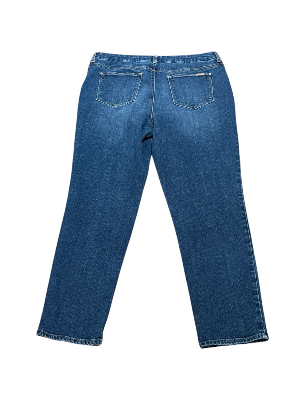 Chico’s Women's Girlfriend Ankle Jeans - Medium Blue Wash, Chico’s 1.5, US 10 - Picture 2 of 8